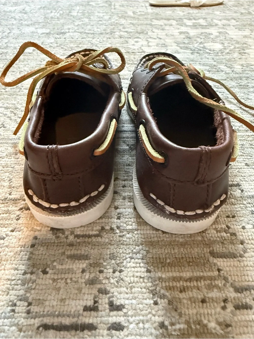Sperry Brown Leather Boat Shoes